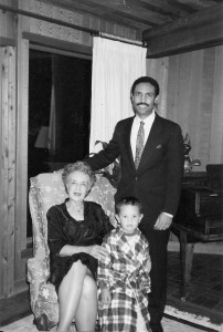 Ernest with his mother and son.