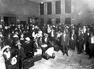 "Union Terminal Colored Waiting Room"  Woodward (http://imblacknitravel.com/amtrak-black-migration/)