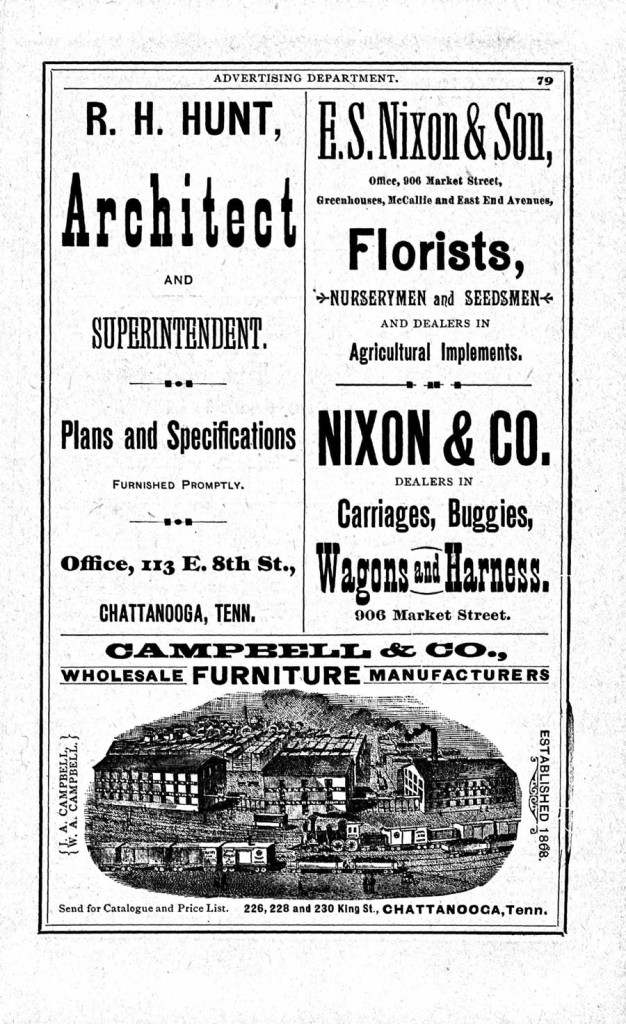 An advertisment for the Florist Nelson Cleage worked for from 1866-1917.