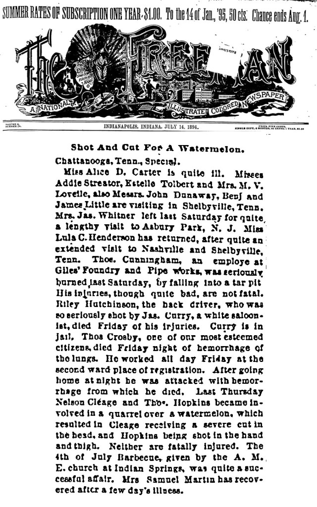 This item was so stereotypical that I didn't really want to use it.  You will note Nelson is mentioned half way down.  Why this was newsworthy for a respected black newspaper all the way in Indianapolis, I do not know.