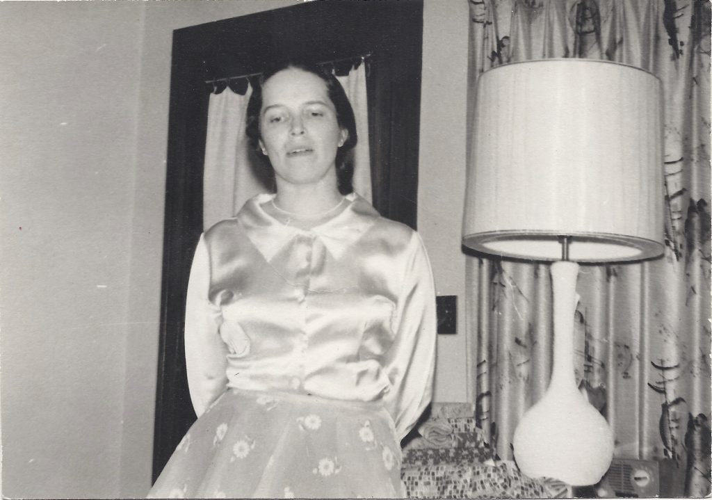 doris in fancy apron 1963